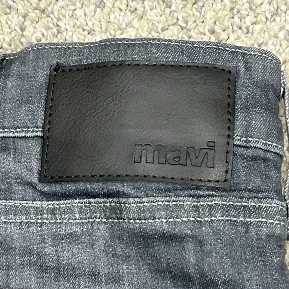 Mavi Matt Relaxed Straight Jeans Mens 40X32 Blue Denim Stretch Five Pocket - Picture 4 of 11